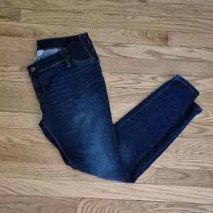 Isabel Women's Size 10 Maternity Dark Blue Stretch Skinny Jeans EUC